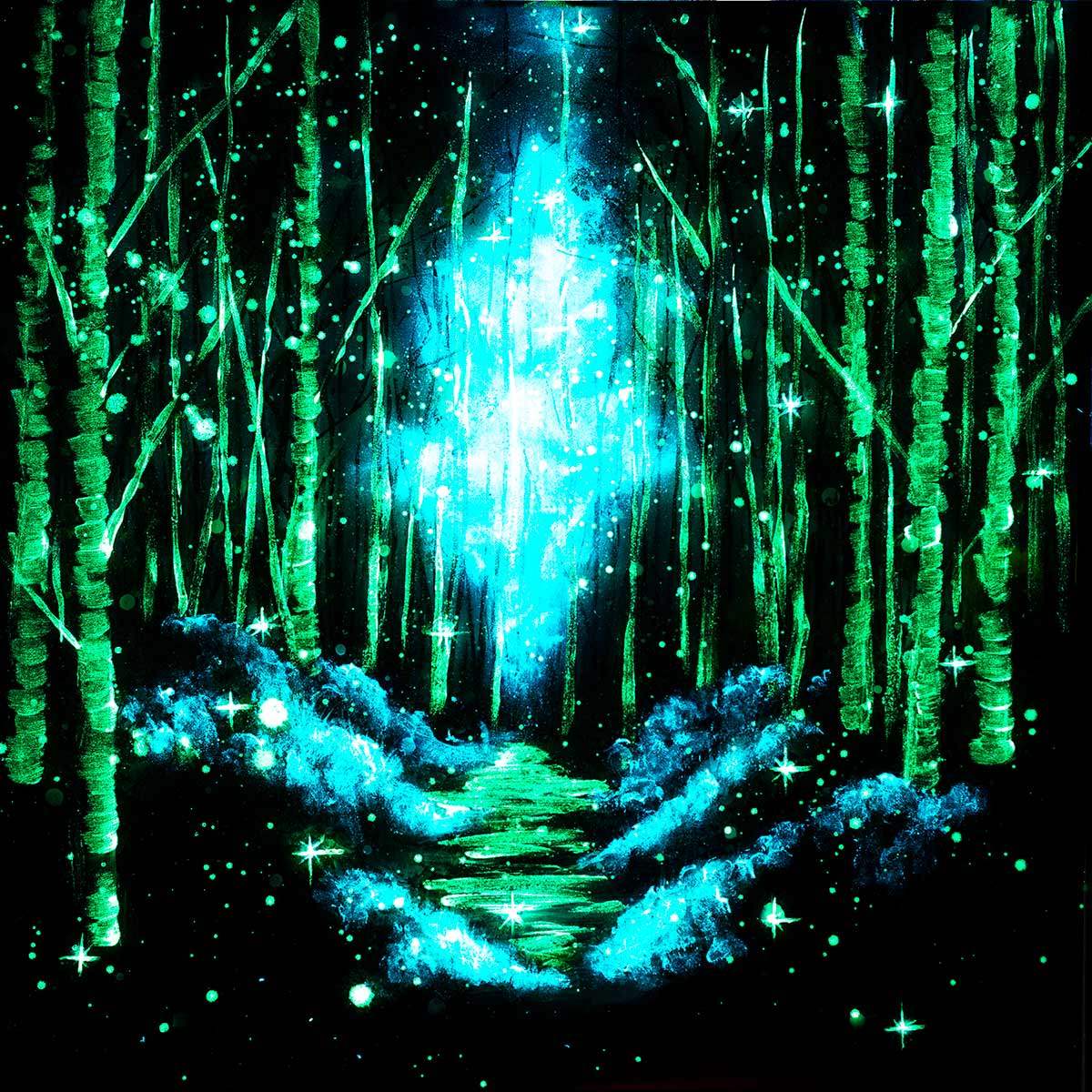 Enchanted Forest - Original - SOLD by artist Becky Smith - Wyecliffe Galleries