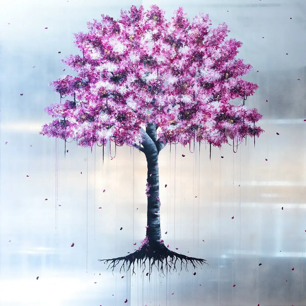 Floral Fantasy - Original - SOLD by artist Becky Smith - Wyecliffe Galleries