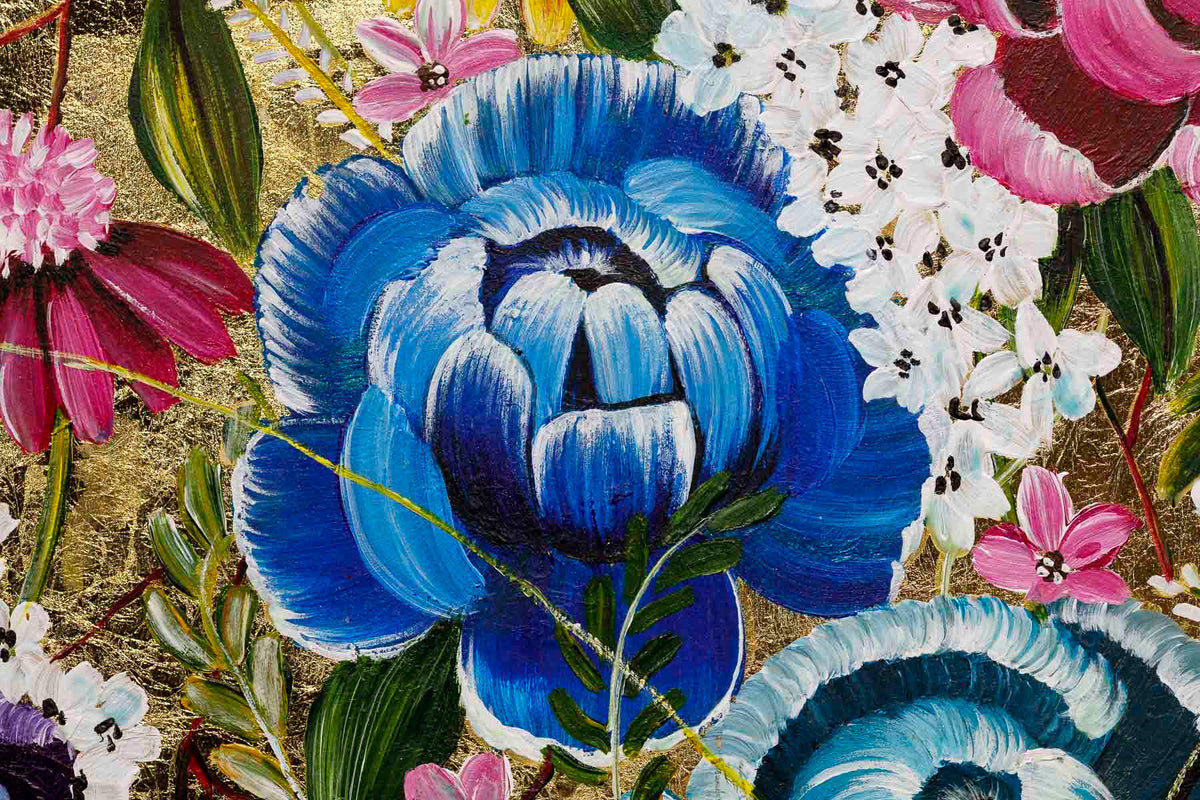 Floral Fusion Triptych - Original - SOLD Becky Smith Original