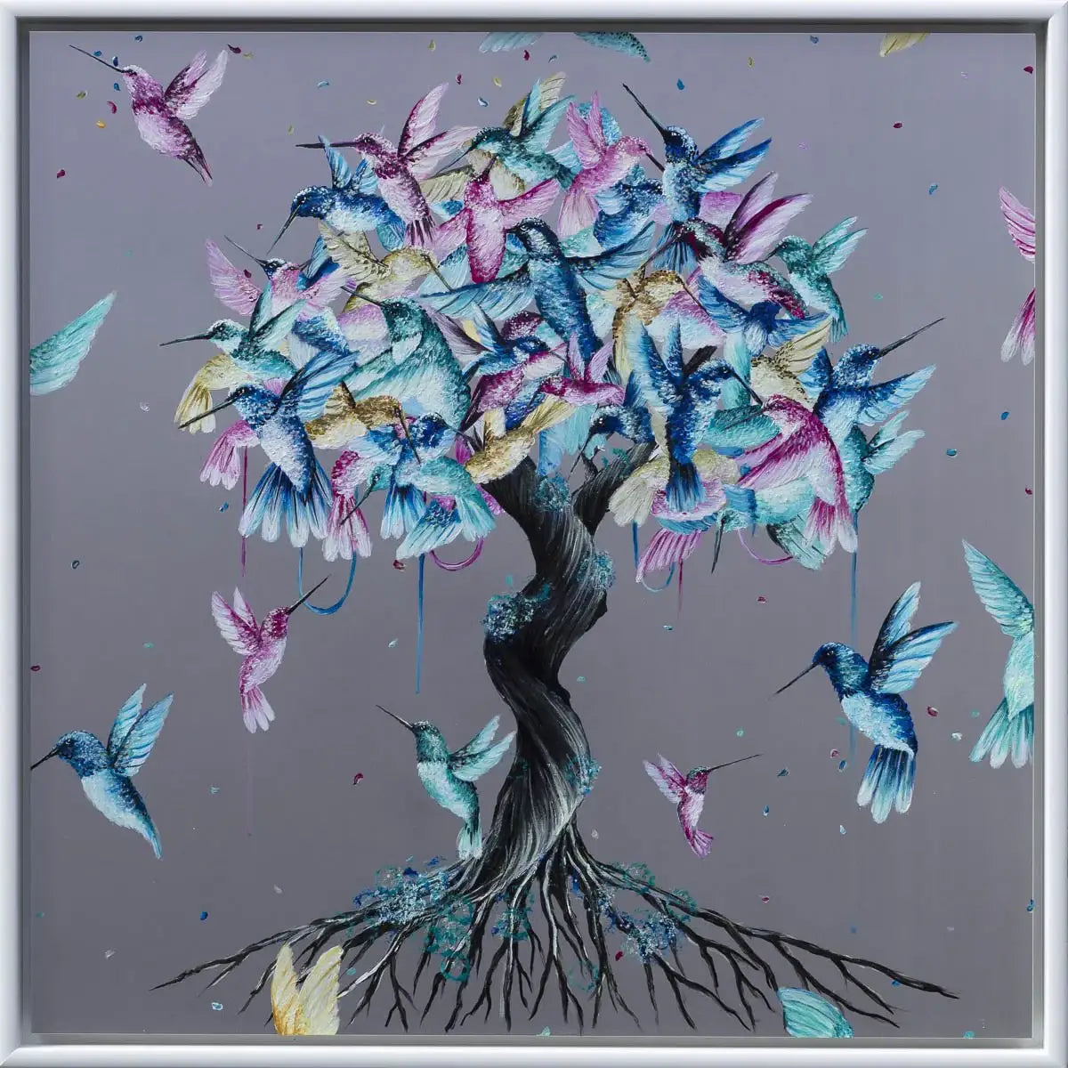 Flutter - Original - SOLD by artist Becky Smith - Wyecliffe Galleries