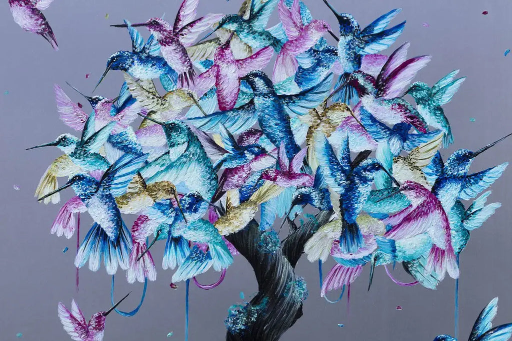 Flutter - Original - SOLD by artist Becky Smith - Wyecliffe Galleries