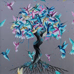 Flutter - Original - SOLD by artist Becky Smith - Wyecliffe Galleries