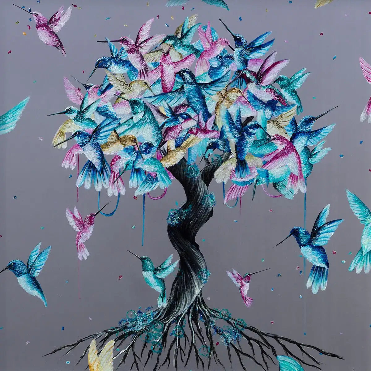 Flutter - Original - SOLD by artist Becky Smith - Wyecliffe Galleries