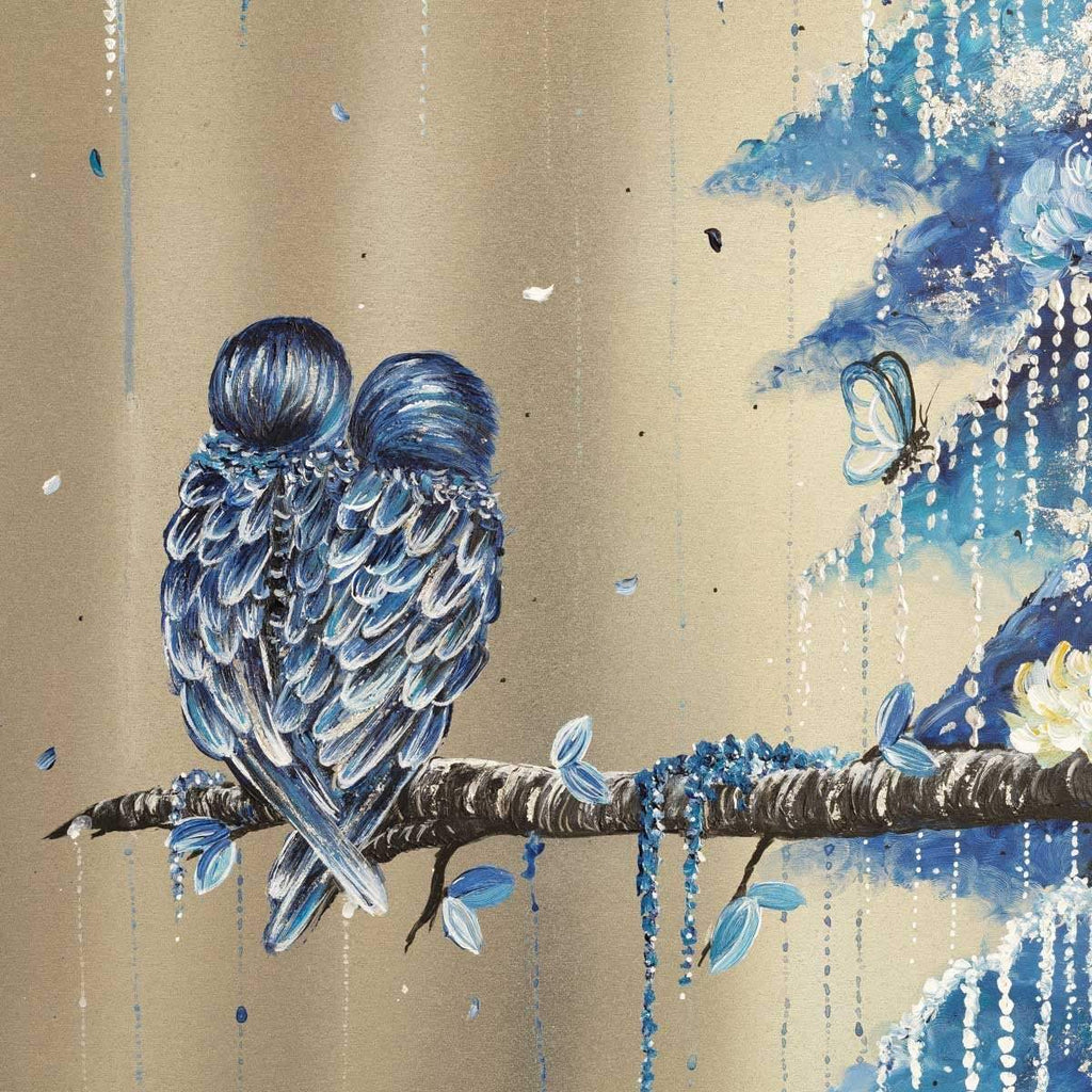 Fluttering Feathers - Original - SOLD by artist Becky Smith - Wyecliffe Galleries