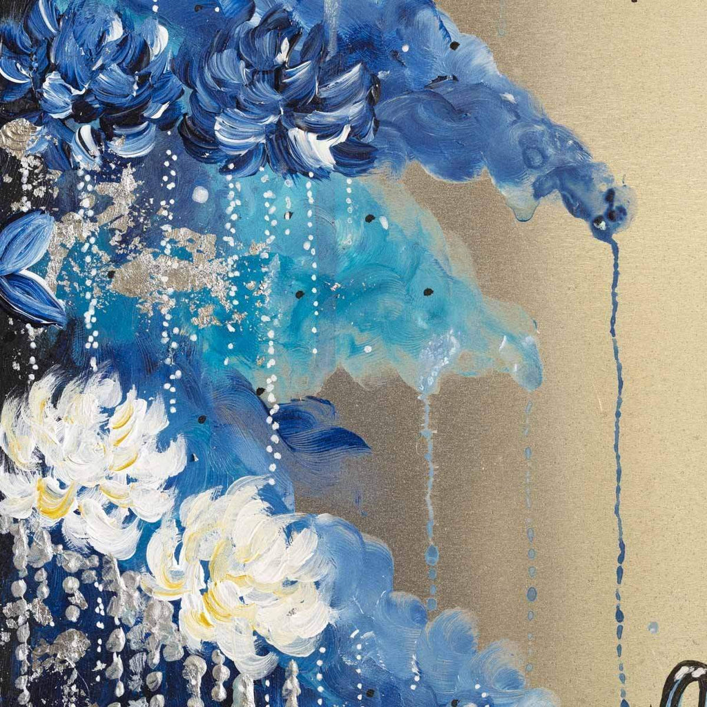 Fluttering Feathers - Original - SOLD by artist Becky Smith - Wyecliffe Galleries