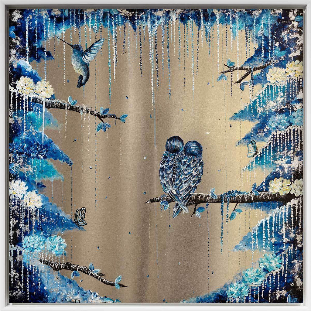 Fluttering Feathers - Original - SOLD by artist Becky Smith - Wyecliffe Galleries