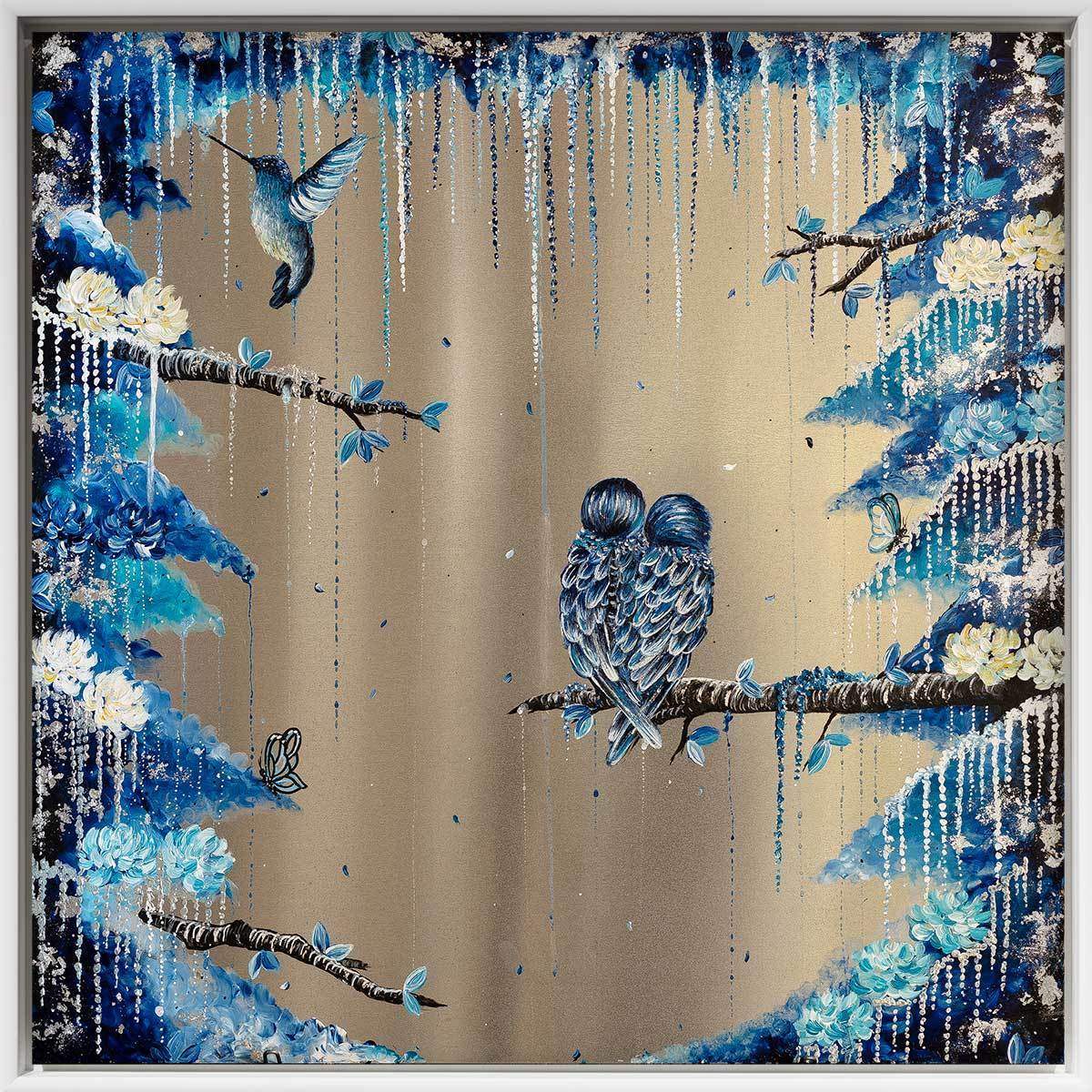 Fluttering Feathers - Original - SOLD by artist Becky Smith - Wyecliffe Galleries