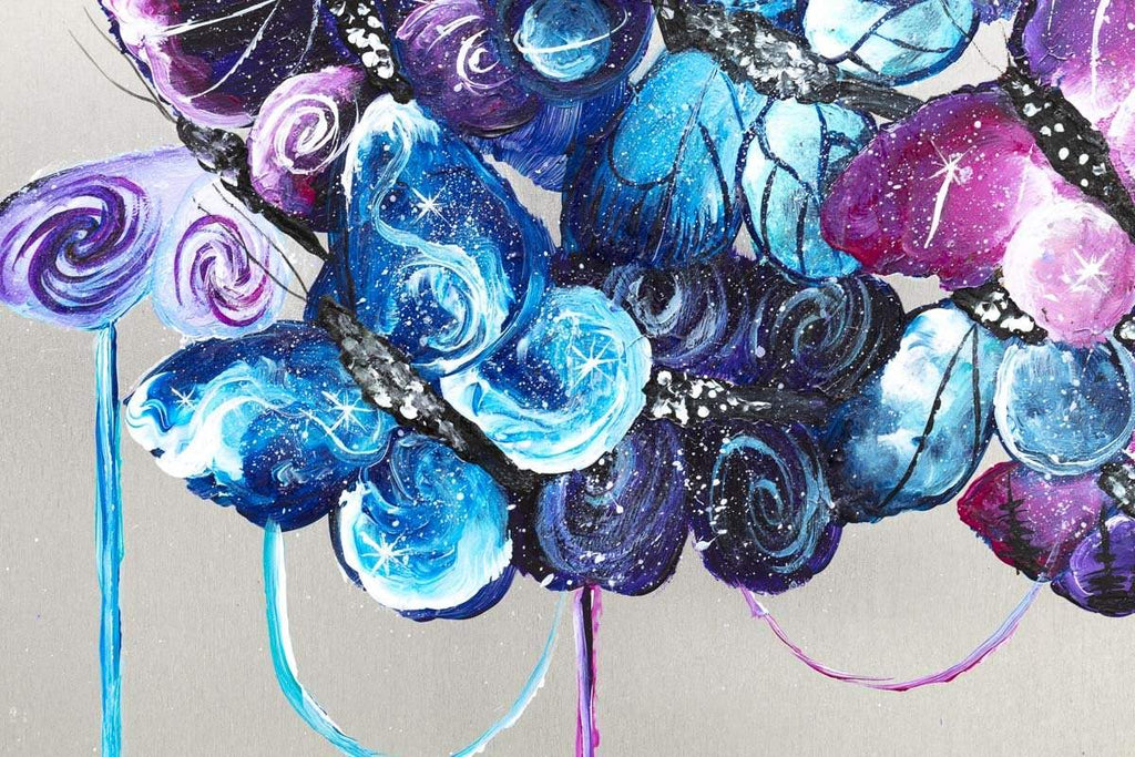 Flying into Space - Original- SOLD by artist Becky Smith - Wyecliffe Galleries