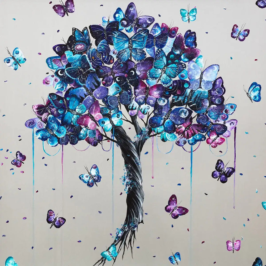 Flying into Space - Original- SOLD by artist Becky Smith - Wyecliffe Galleries