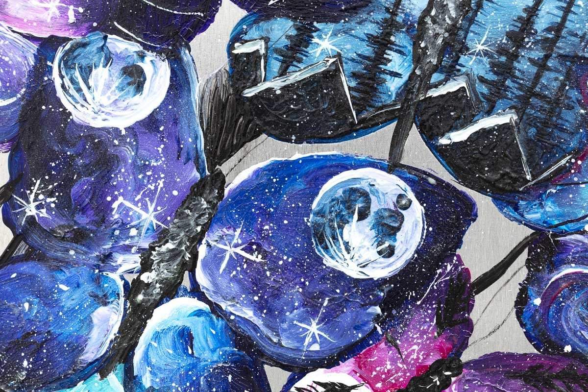 Flying into Space - Original- SOLD by artist Becky Smith - Wyecliffe Galleries