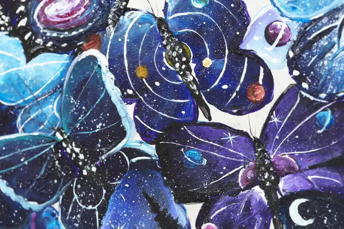 Flying into Space - Original- SOLD by artist Becky Smith - Wyecliffe Galleries