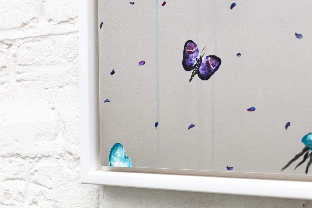 Flying into Space - Original- SOLD by artist Becky Smith - Wyecliffe Galleries