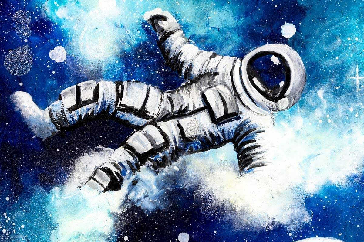 Freefalling - Original - SOLD by artist Becky Smith - Wyecliffe Galleries