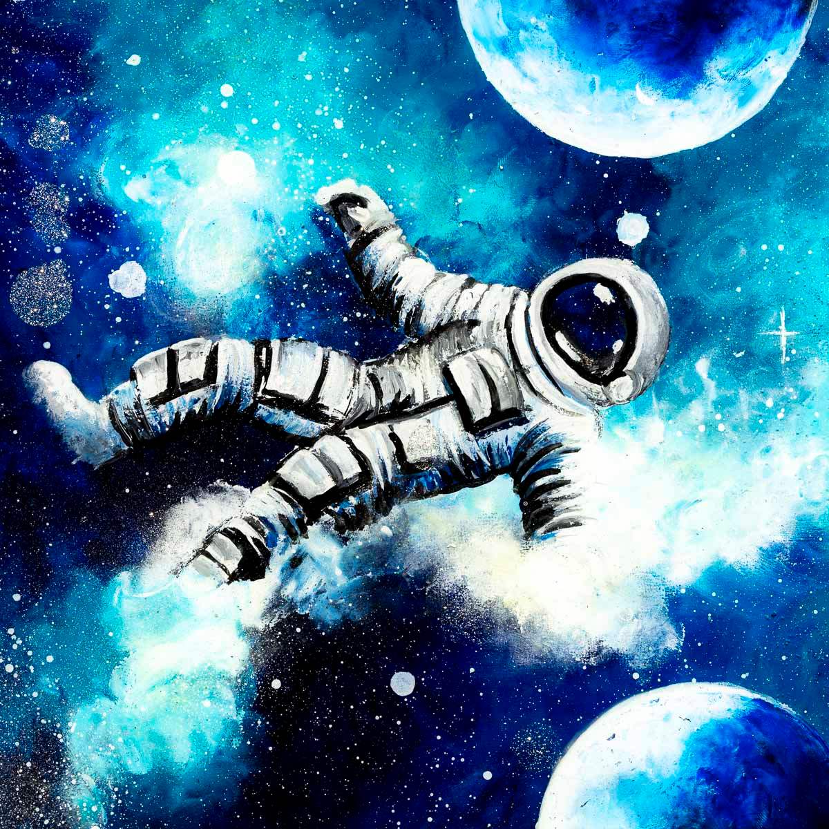 Freefalling - Original - SOLD by artist Becky Smith - Wyecliffe Galleries