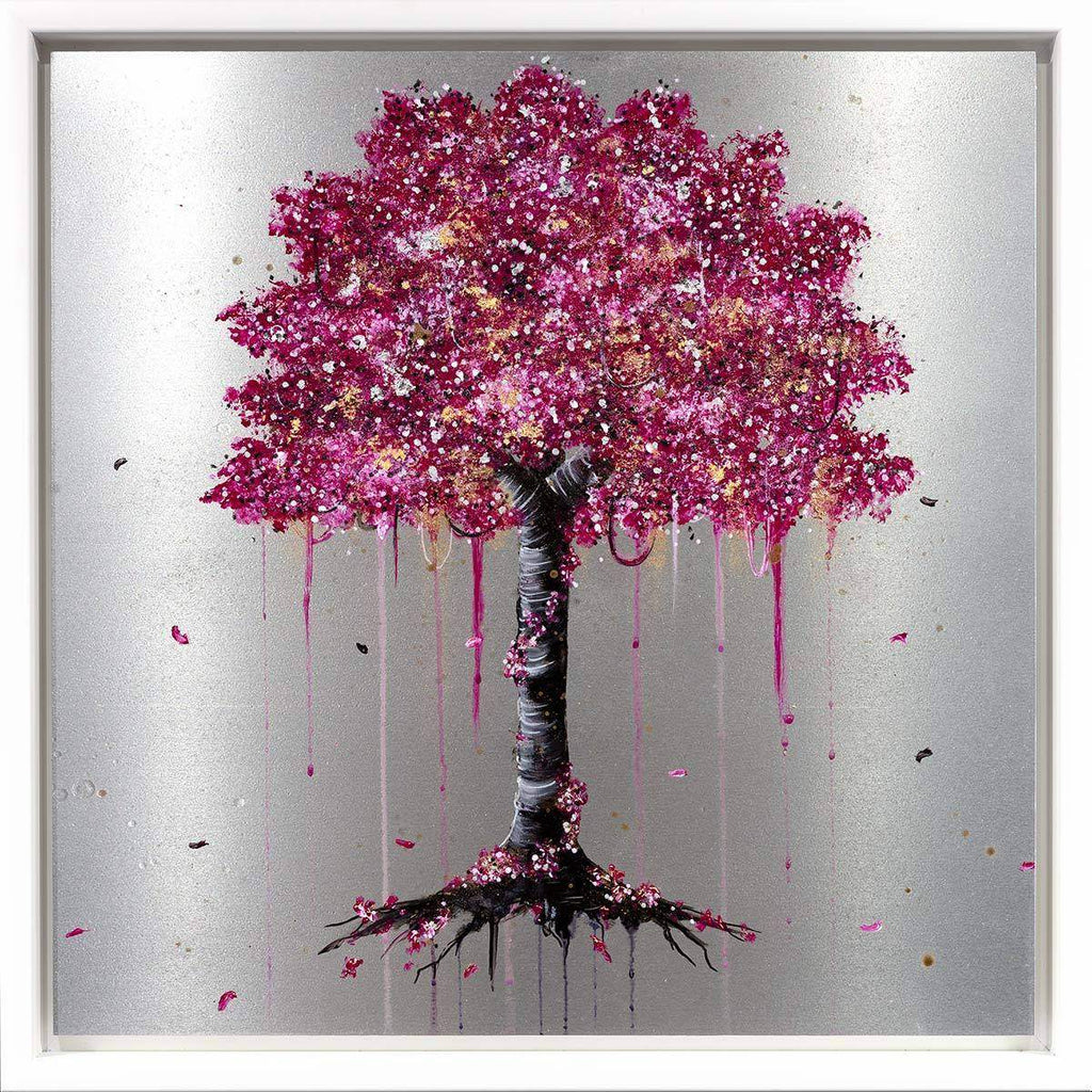 Fuchsia Blossom - Original - SOLD by artist Becky Smith - Wyecliffe Galleries