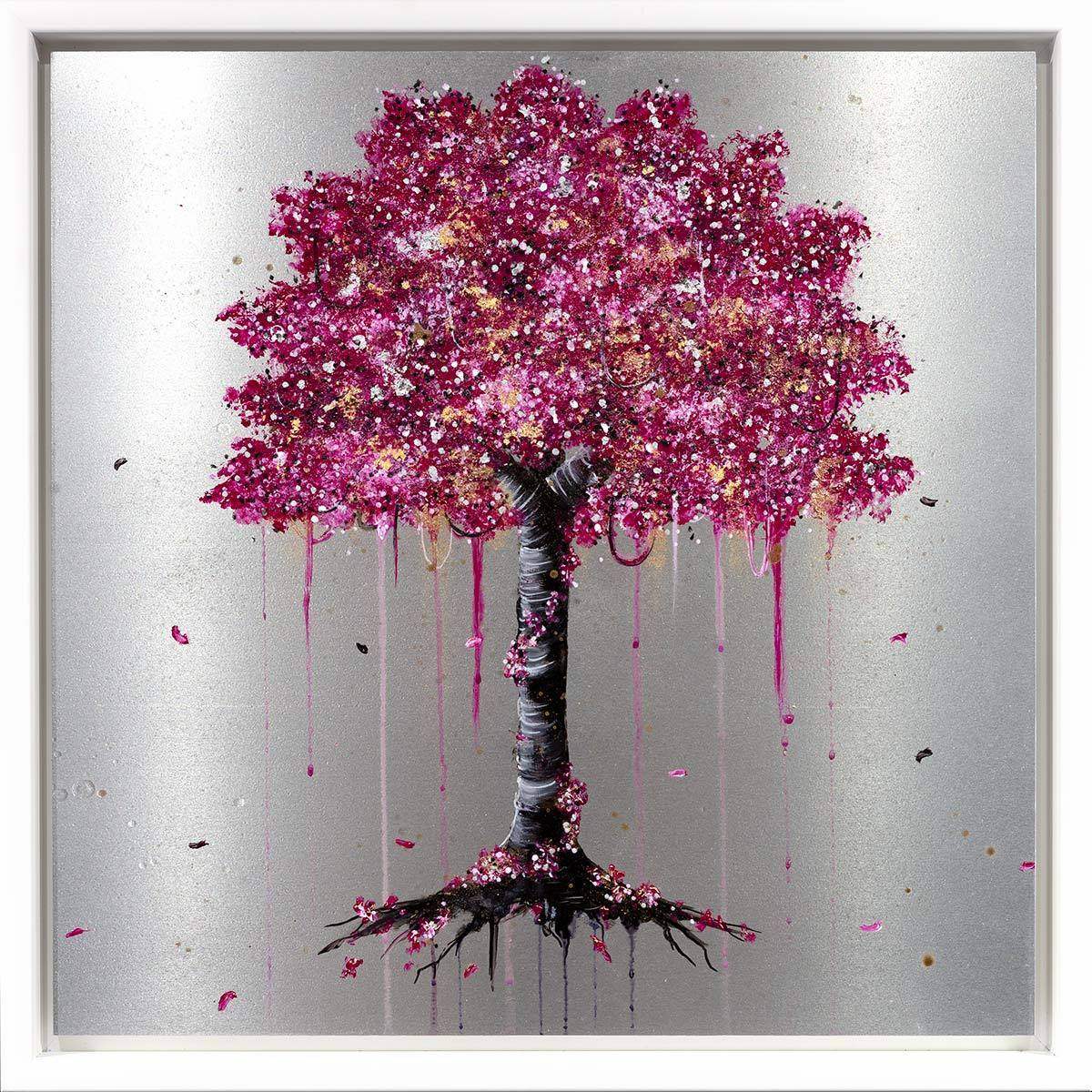 Fuchsia Blossom - Original - SOLD by artist Becky Smith - Wyecliffe Galleries