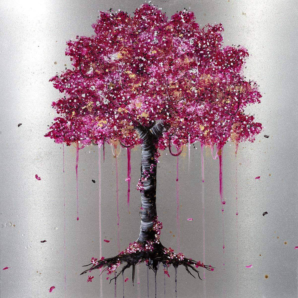 Fuchsia Blossom - Original - SOLD by artist Becky Smith - Wyecliffe Galleries