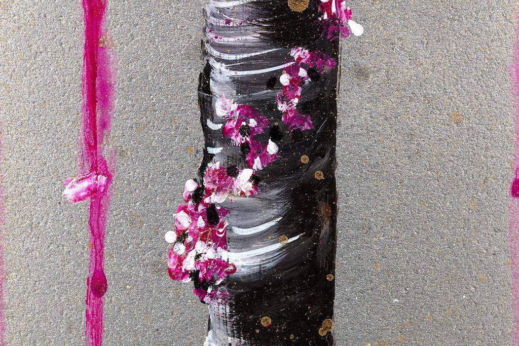 Fuchsia Blossom - Original - SOLD by artist Becky Smith - Wyecliffe Galleries