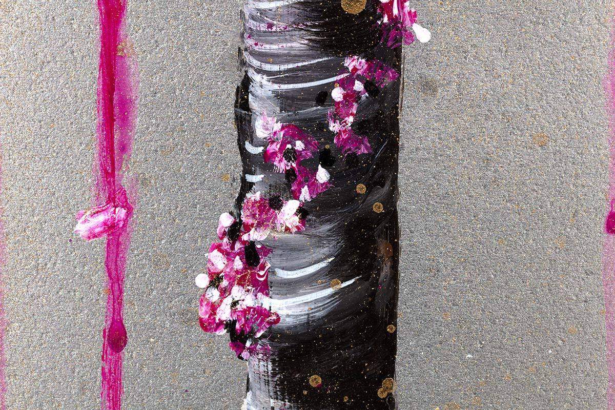 Fuchsia Blossom - Original - SOLD by artist Becky Smith - Wyecliffe Galleries