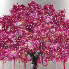 Fuchsia Blossom - Original - SOLD by artist Becky Smith - Wyecliffe Galleries