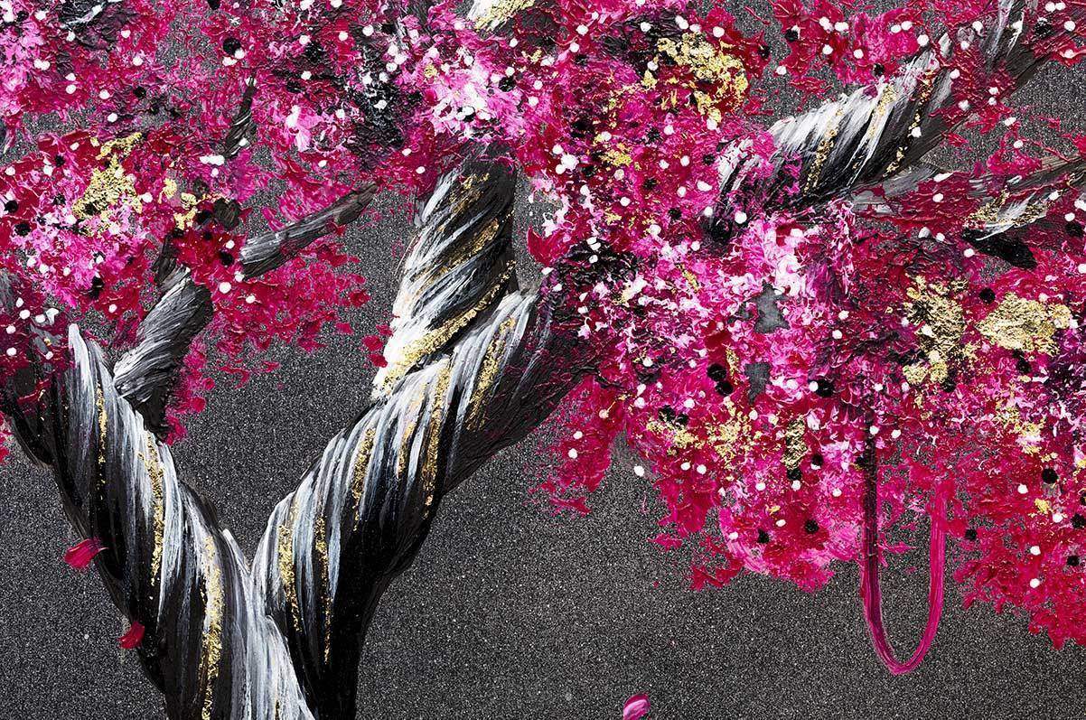 Fuchsia Flourish I & II SET - Original's - SOLD by artist Becky Smith - Wyecliffe Galleries