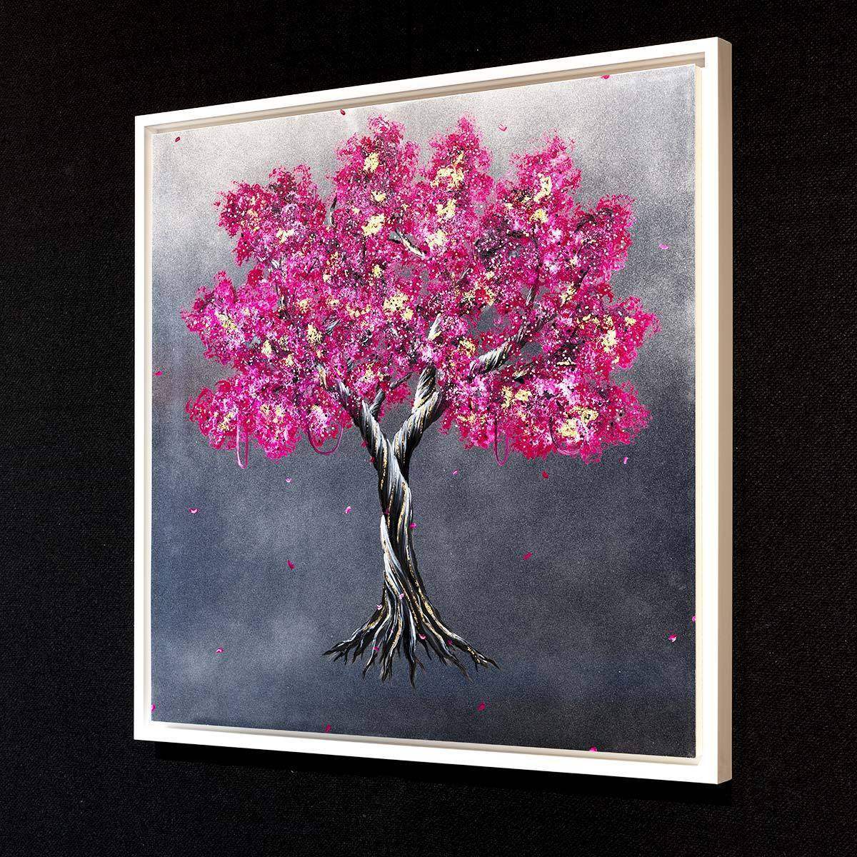 Fuchsia Flourish I & II SET - Original's - SOLD by artist Becky Smith - Wyecliffe Galleries