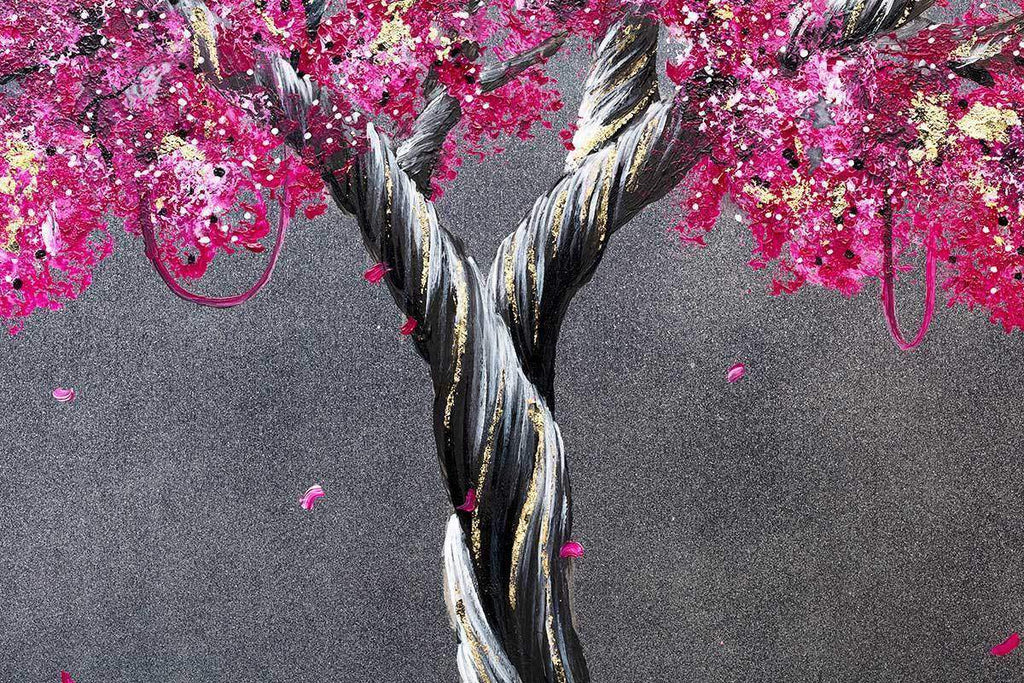 Fuchsia Flourish I & II SET - Original's - SOLD by artist Becky Smith - Wyecliffe Galleries