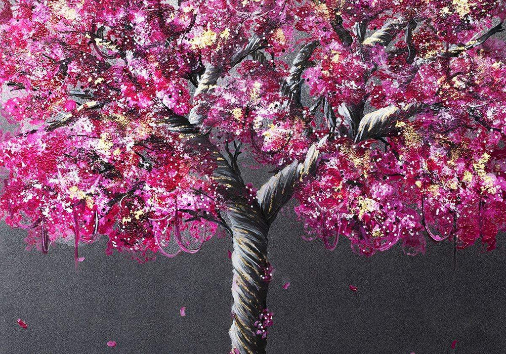 Fuchsia Flourish I & II SET - Original's - SOLD by artist Becky Smith - Wyecliffe Galleries