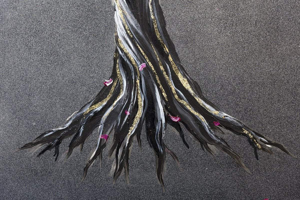 Fuchsia Flourish I - Original - SOLD by artist Becky Smith - Wyecliffe Galleries