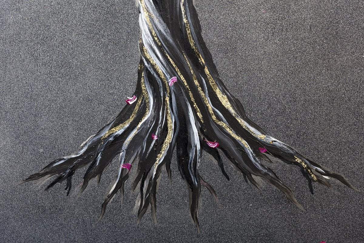 Fuchsia Flourish I - Original - SOLD by artist Becky Smith - Wyecliffe Galleries
