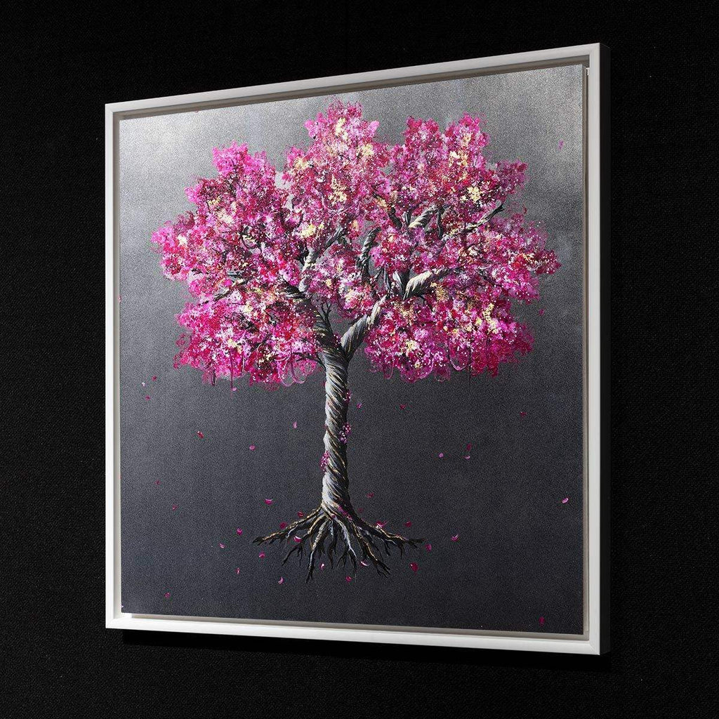 Fuchsia Flourish II - Original - SOLD by artist Becky Smith - Wyecliffe Galleries