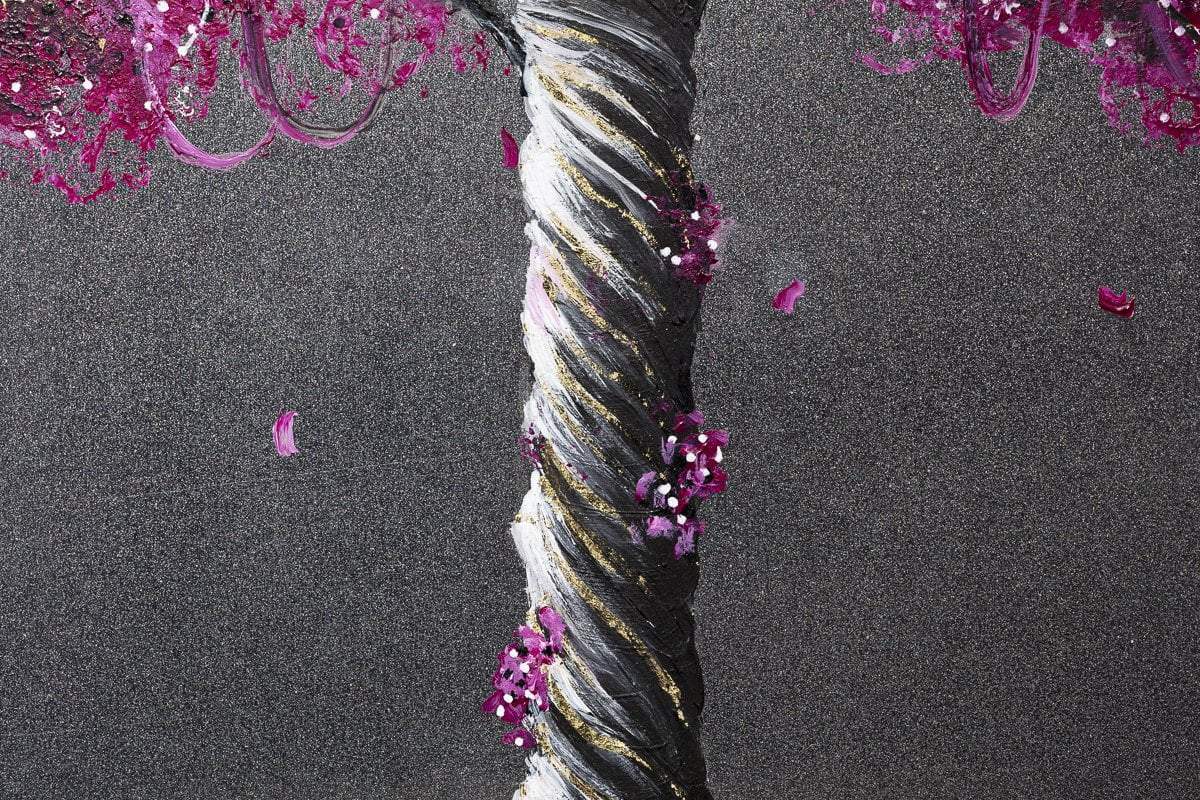 Fuchsia Flourish II - Original - SOLD by artist Becky Smith - Wyecliffe Galleries