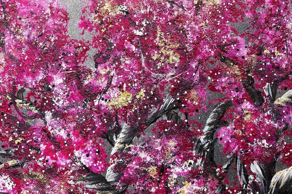 Fuchsia Flourish II - Original - SOLD by artist Becky Smith - Wyecliffe Galleries