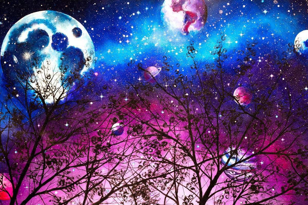 Galactic Dream - Original - SOLD by artist Becky Smith - Wyecliffe Galleries