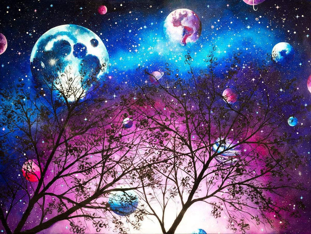 Galactic Dream - Original - SOLD by artist Becky Smith - Wyecliffe Galleries