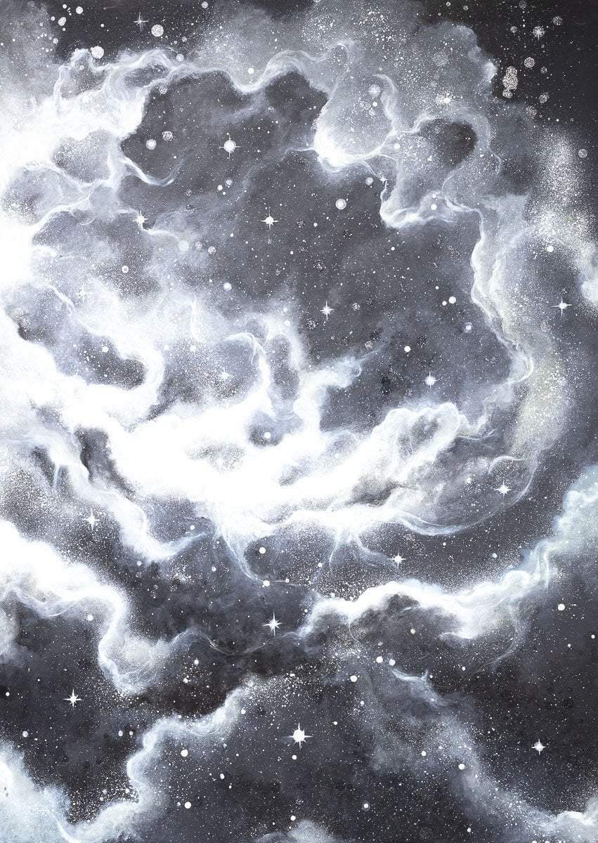 Galactic Flux - Original - SOLD by artist Becky Smith - Wyecliffe Galleries