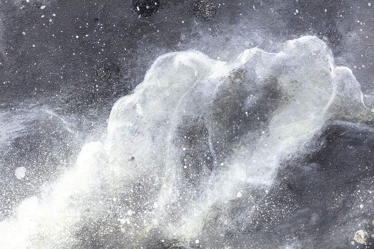 Galactic Flux - Original - SOLD by artist Becky Smith - Wyecliffe Galleries