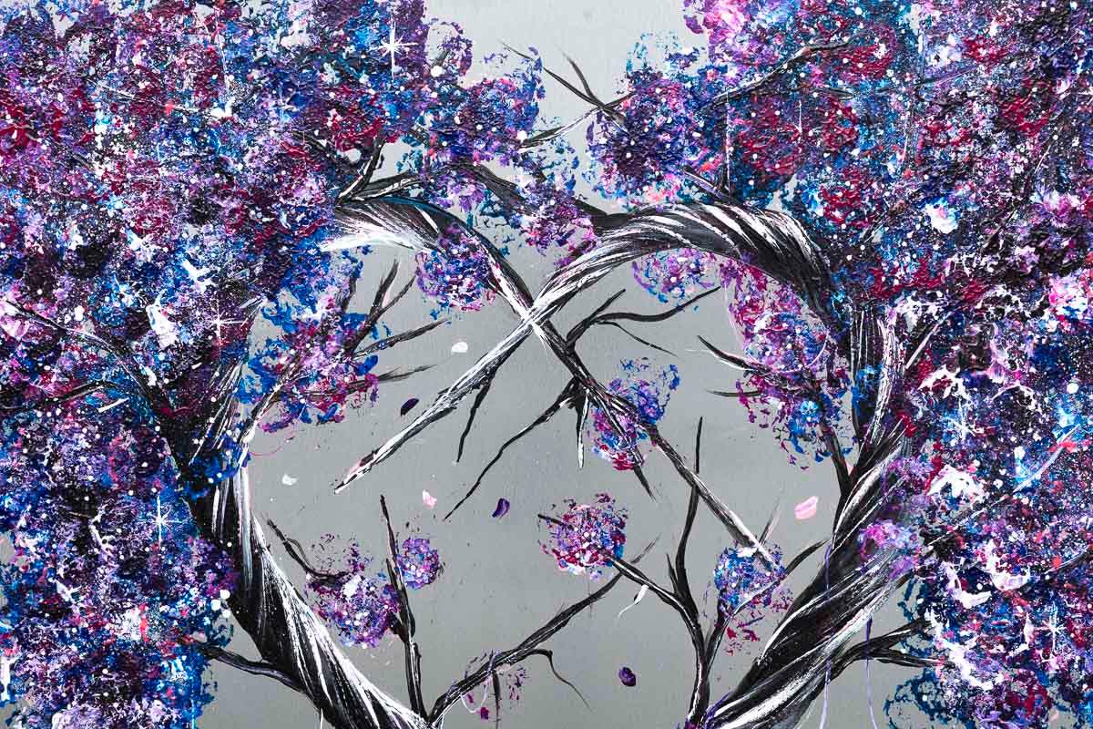 Galaxy Love - Original - SOLD by artist Becky Smith - Wyecliffe Galleries