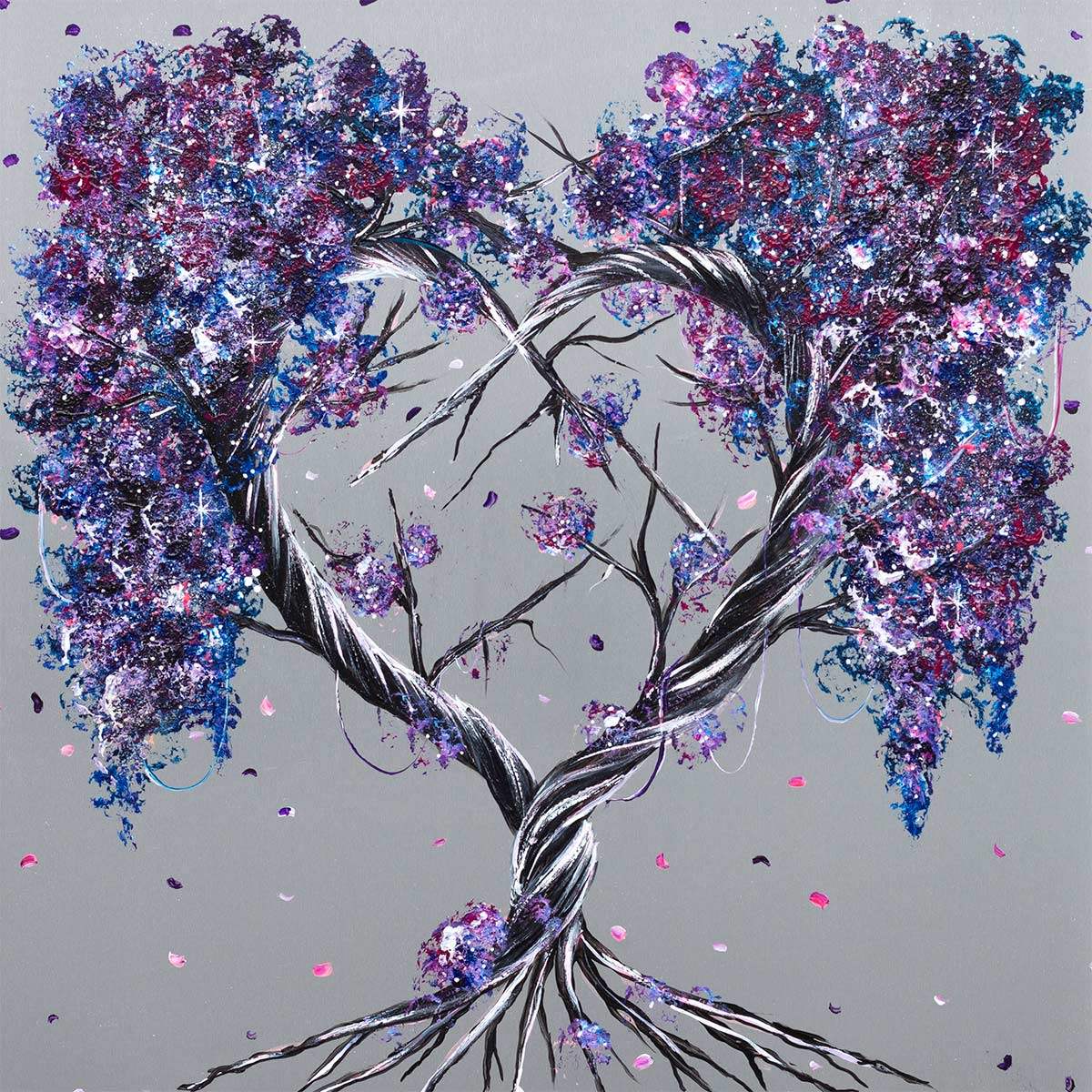 Galaxy Love - Original - SOLD by artist Becky Smith - Wyecliffe Galleries