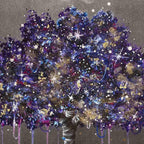 Galaxy Tree - Original - SOLD by artist Becky Smith - Wyecliffe Galleries