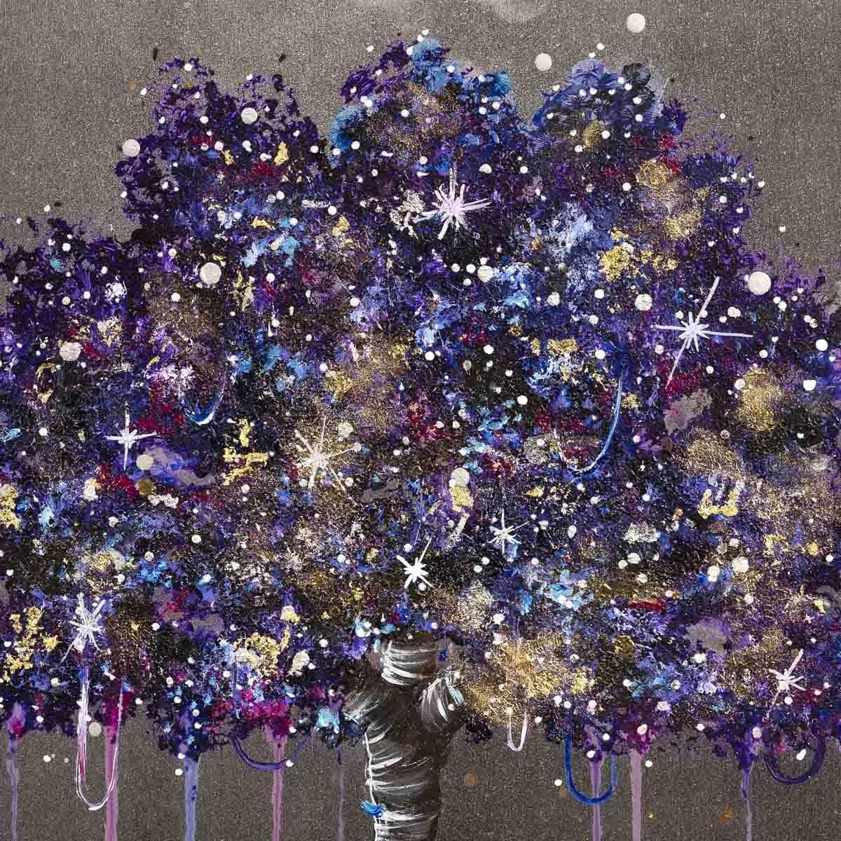 Galaxy Tree - Original - SOLD by artist Becky Smith - Wyecliffe Galleries
