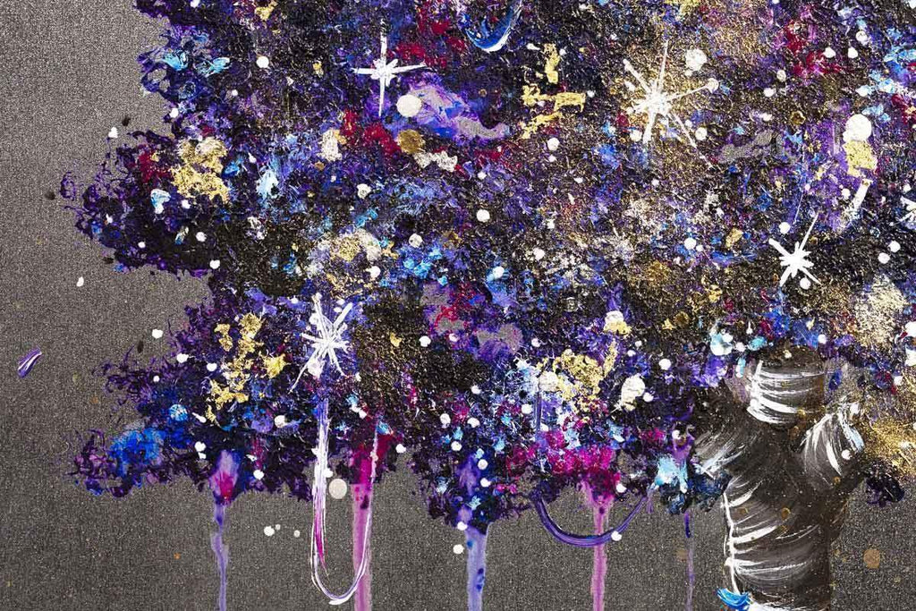 Galaxy Tree - Original - SOLD by artist Becky Smith - Wyecliffe Galleries