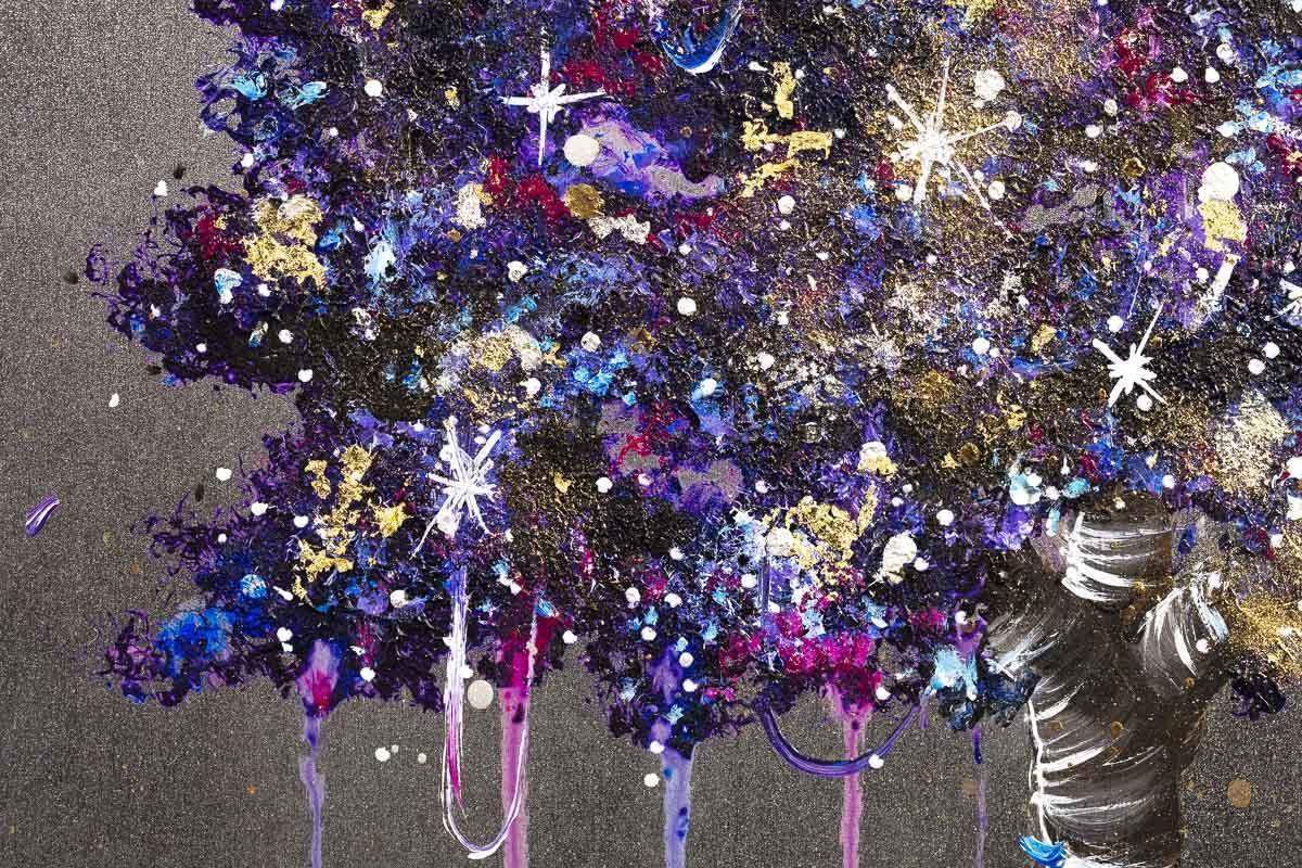 Galaxy Tree - Original - SOLD by artist Becky Smith - Wyecliffe Galleries