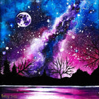 Galaxy View - Original - SOLD by artist Becky Smith - Wyecliffe Galleries