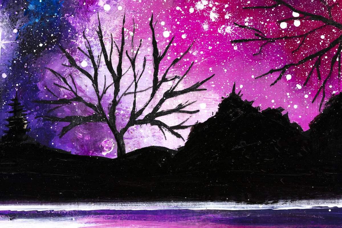 Galaxy View - Original - SOLD by artist Becky Smith - Wyecliffe Galleries