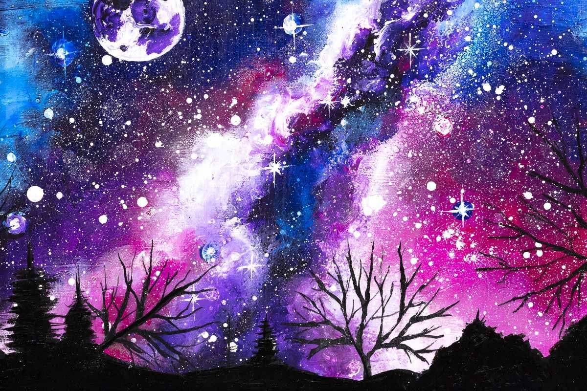 Galaxy View - Original - SOLD by artist Becky Smith - Wyecliffe Galleries