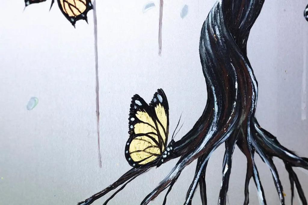 Golden Shimmer - Original - SOLD by artist Becky Smith - Wyecliffe Galleries