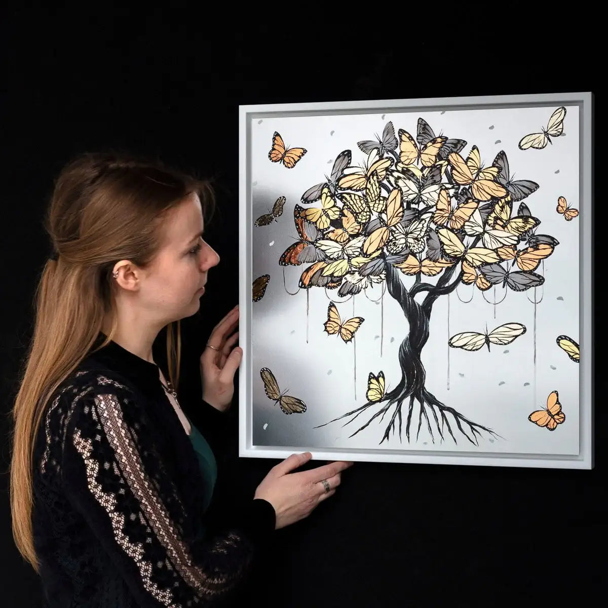 Golden Shimmer - Original - SOLD by artist Becky Smith - Wyecliffe Galleries