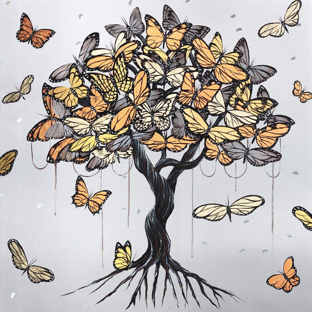 Golden Shimmer - Original - SOLD by artist Becky Smith - Wyecliffe Galleries