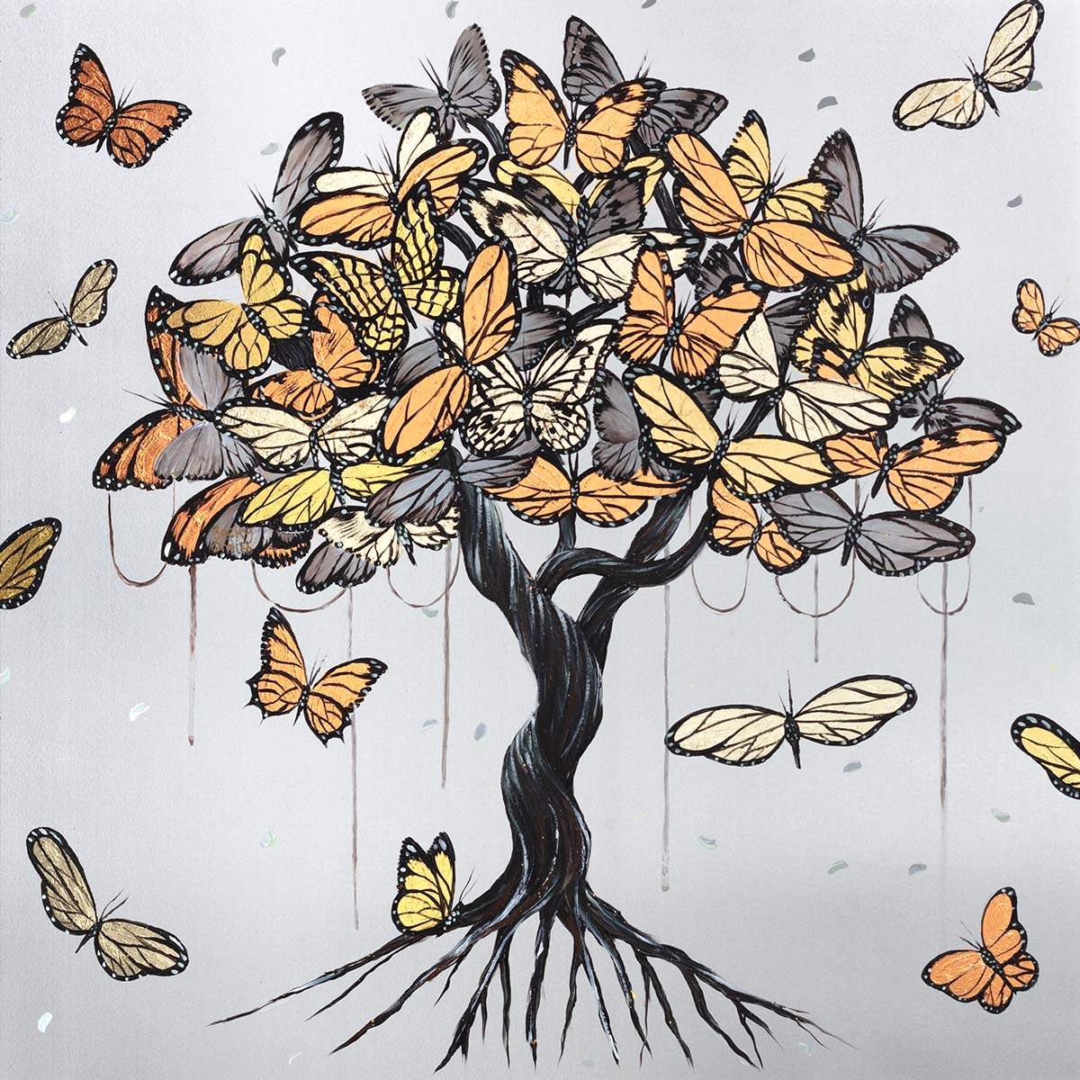 Golden Shimmer - Original - SOLD by artist Becky Smith - Wyecliffe Galleries